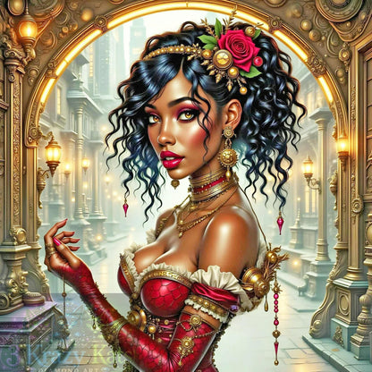 Crimson & Brass by Cindy Emery (Starting At 90 Colors)
