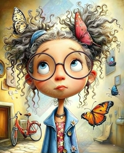 Curiosity Wears Glasses by ChrisP Designs (80 Colors)