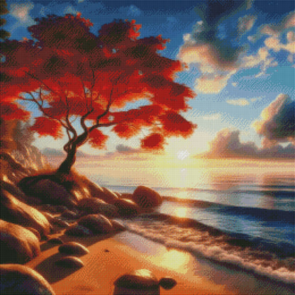 Blaze By The Shore by M.E. Divine Arts