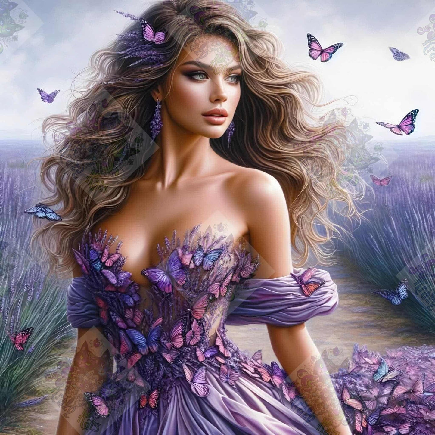 Maiden of the Amethyst Meadow by M.E. Divine Arts