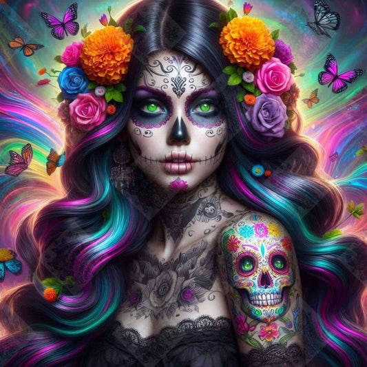 Day Of The Dead Beauty by Theresa Raymer