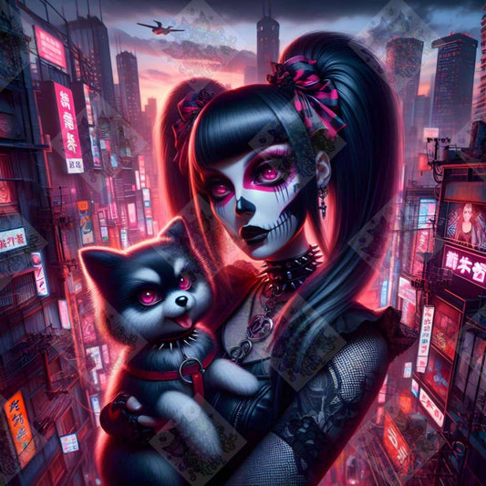 Deadly Duo In Red by Taza Creations