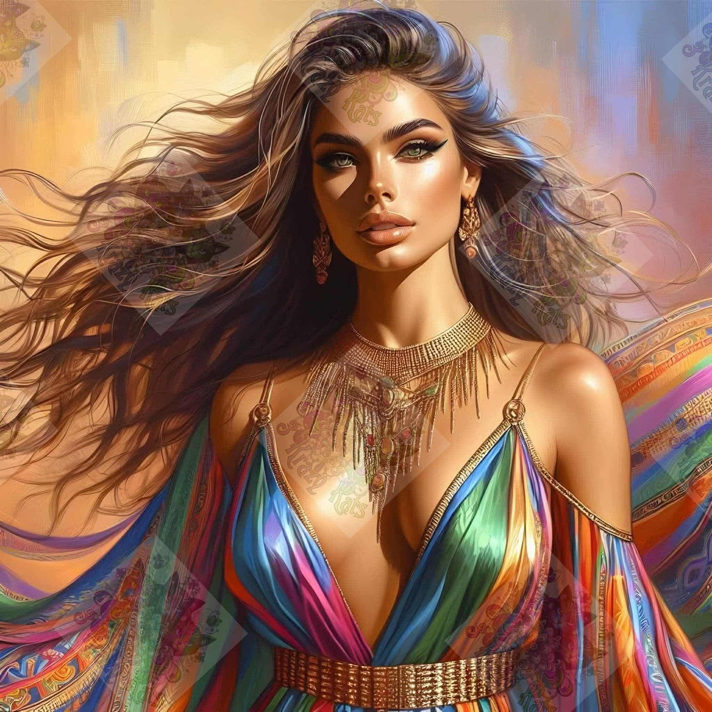 Symphony of Silk and Sunbeams by M.E. Divine Arts