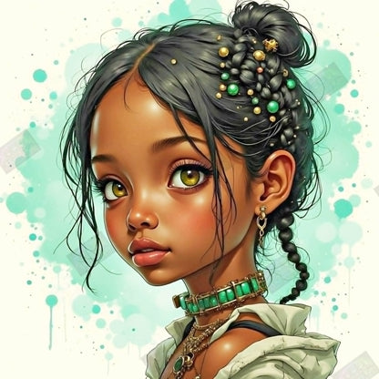 Eyes Full Of Tomorrow by Cindy Emery (Starting At 50 Colors)