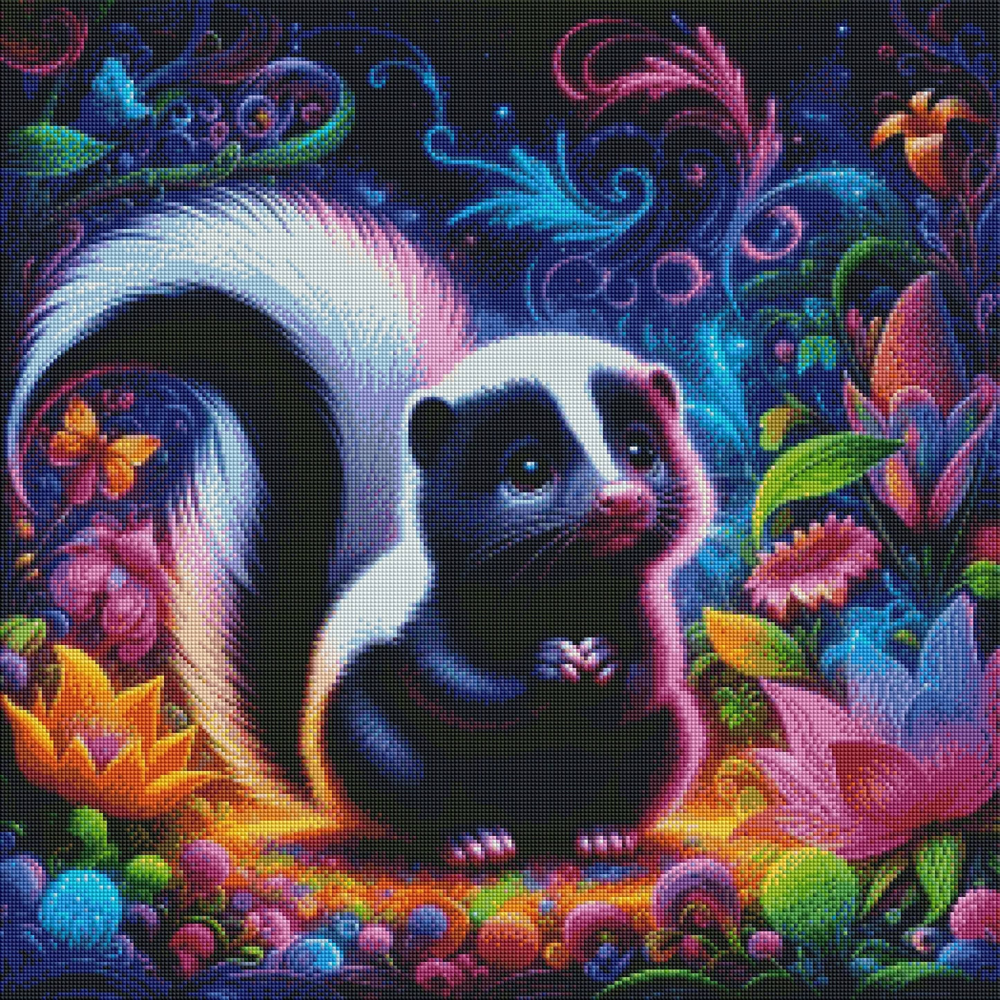 Skunkling Of The Dream Garden by Theresa Raymer