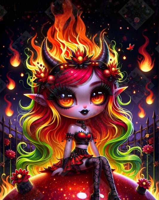 Flameborn Elf by Taza Creations
