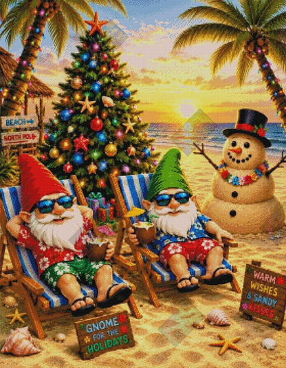 Gnome For A Tropical Christmas by M.E. Divine Arts (Starting At 90 Colors)
