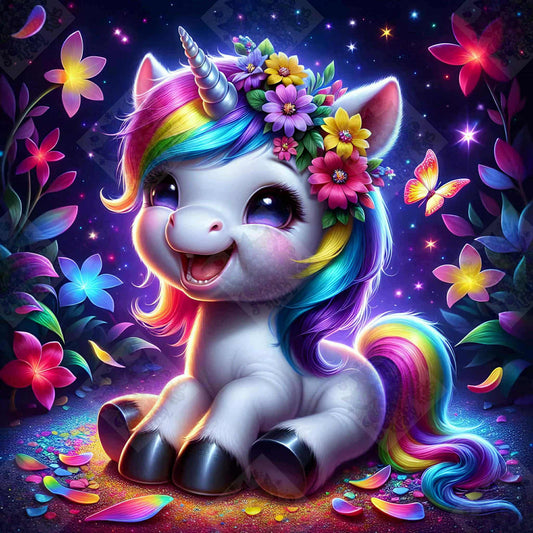 Happy Unicorn by Taza Creations