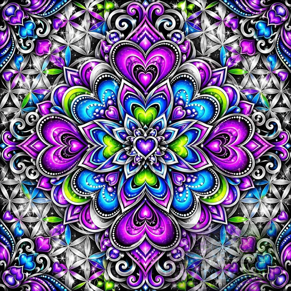 Heartlight Kaleidoscope by M.E. Divine Arts (Starting At 90 Colors)