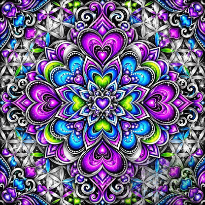 Heartlight Kaleidoscope by M.E. Divine Arts (Starting At 90 Colors)
