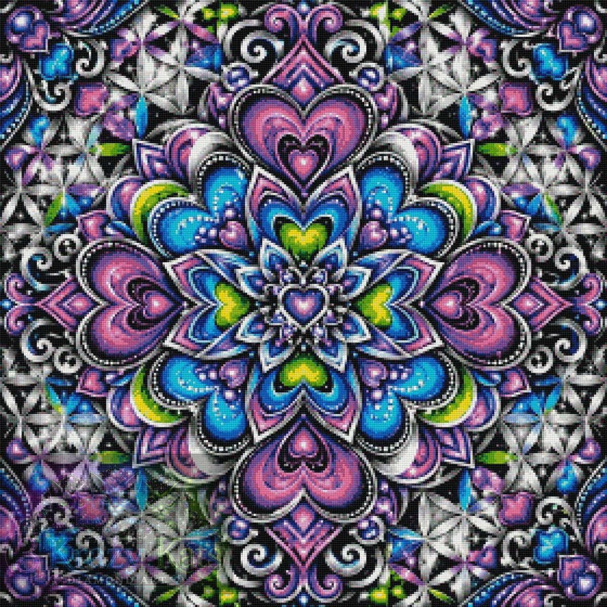 Heartlight Kaleidoscope by M.E. Divine Arts (Starting At 90 Colors)