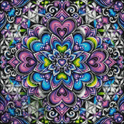 Heartlight Kaleidoscope by M.E. Divine Arts (Starting At 90 Colors)