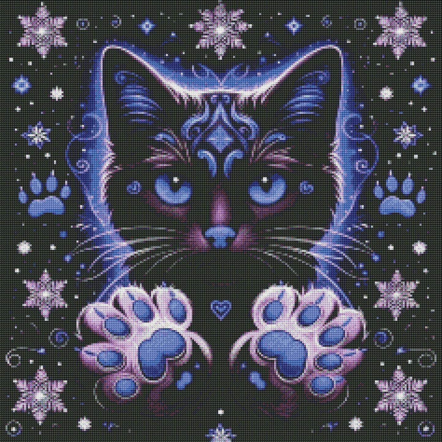 Kitty Paws Purple by M.E. Divine Arts