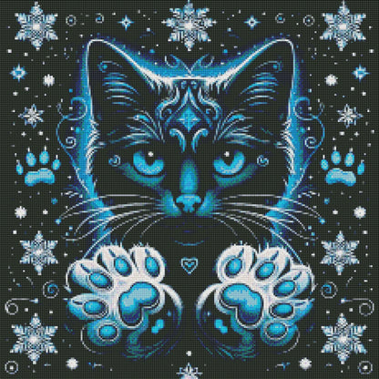 Kitty Paws Turquoise by M.E. Divine Arts