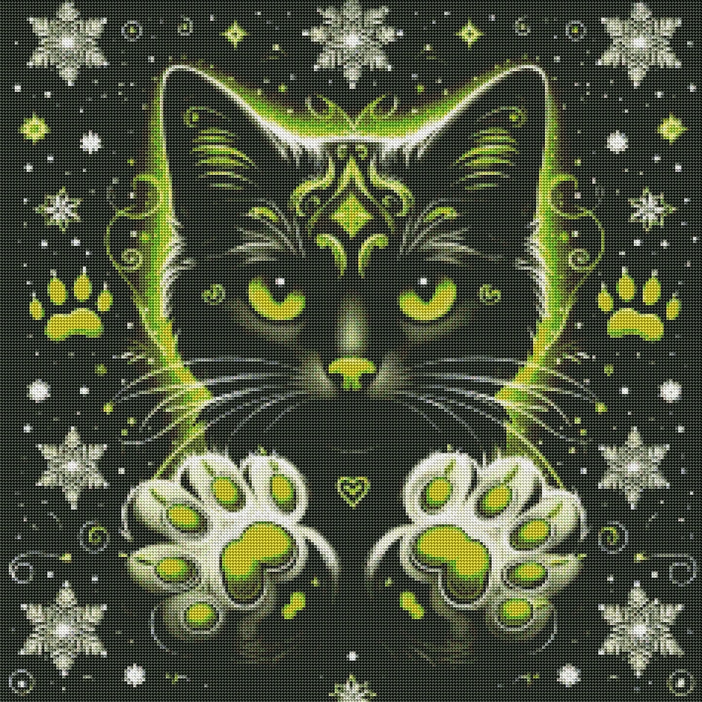 Kitty Paws Yellow by M.E. Divine Arts