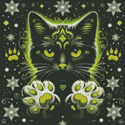 Kitty Paws Yellow by M.E. Divine Arts