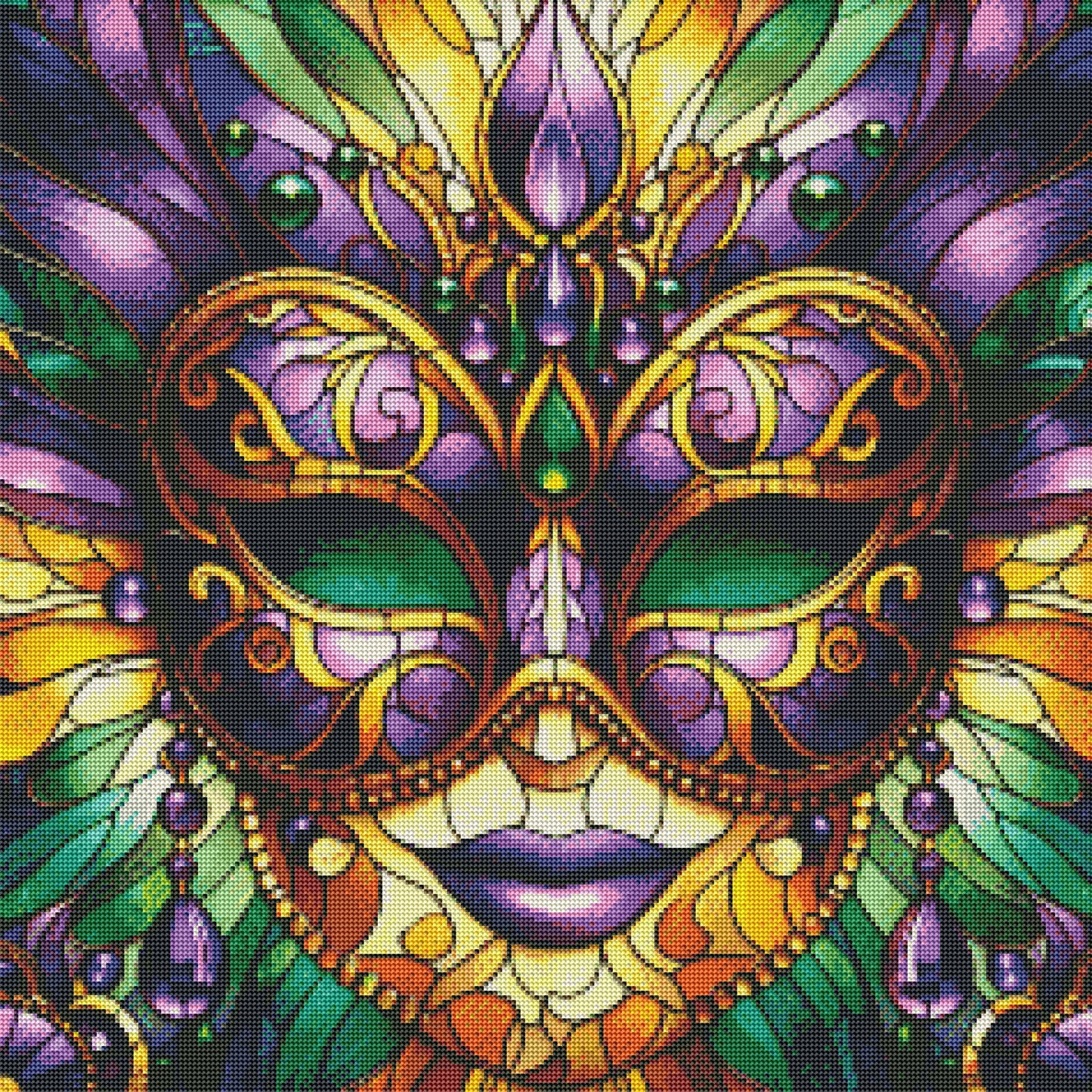 Stained Glass Mask by M.E. Divine Arts