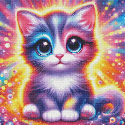 Rainbow Sherbert Kitty by Theresa Raymer