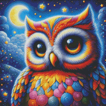 Rainbow Owl by Theresa Raymer