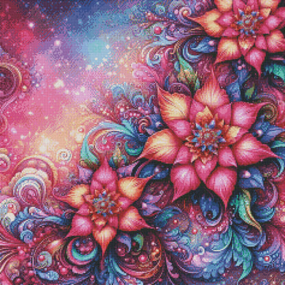 Galactic Floral Burst by Theresa Raymer