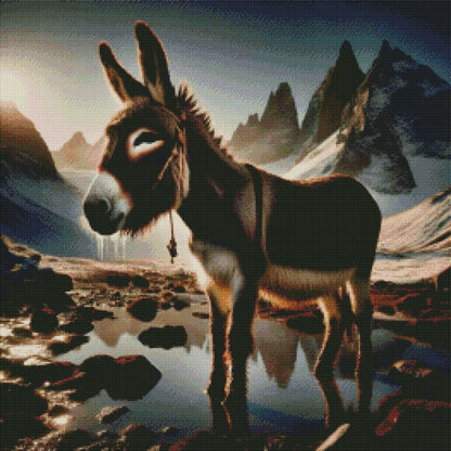 Donkey At Dawn by M.E. Divine Arts