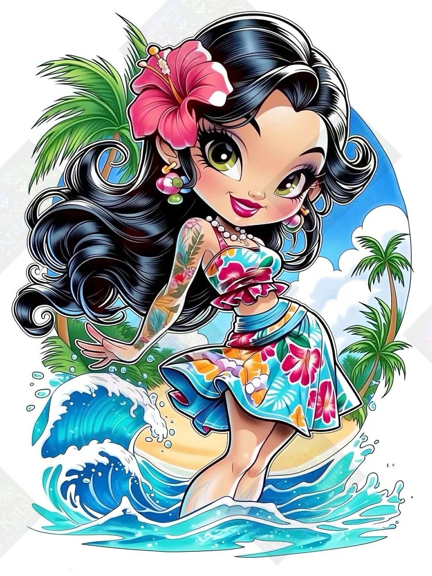 Island Breeze & Hibiscus Dreams by Taza Creations (Starting At 90 Colors)