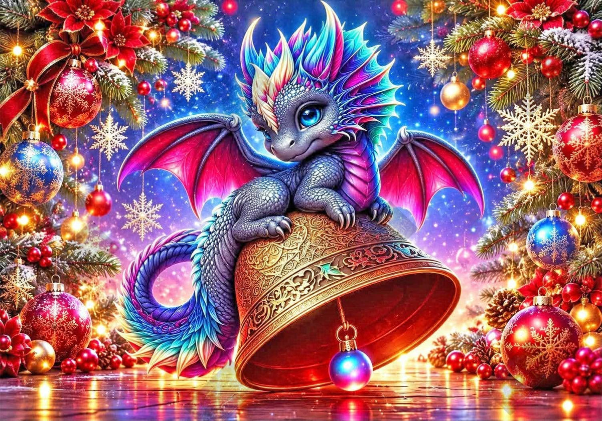 Jingle Bells & Dragon Tales by Taza Creations (Starting At 90 Colors)