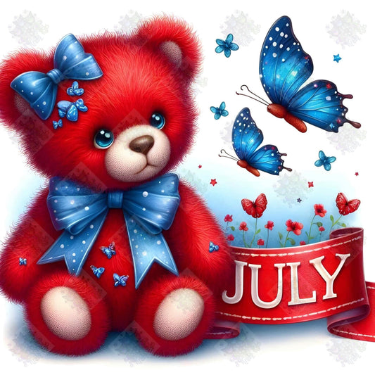 July Bear by M.E. Divine Arts