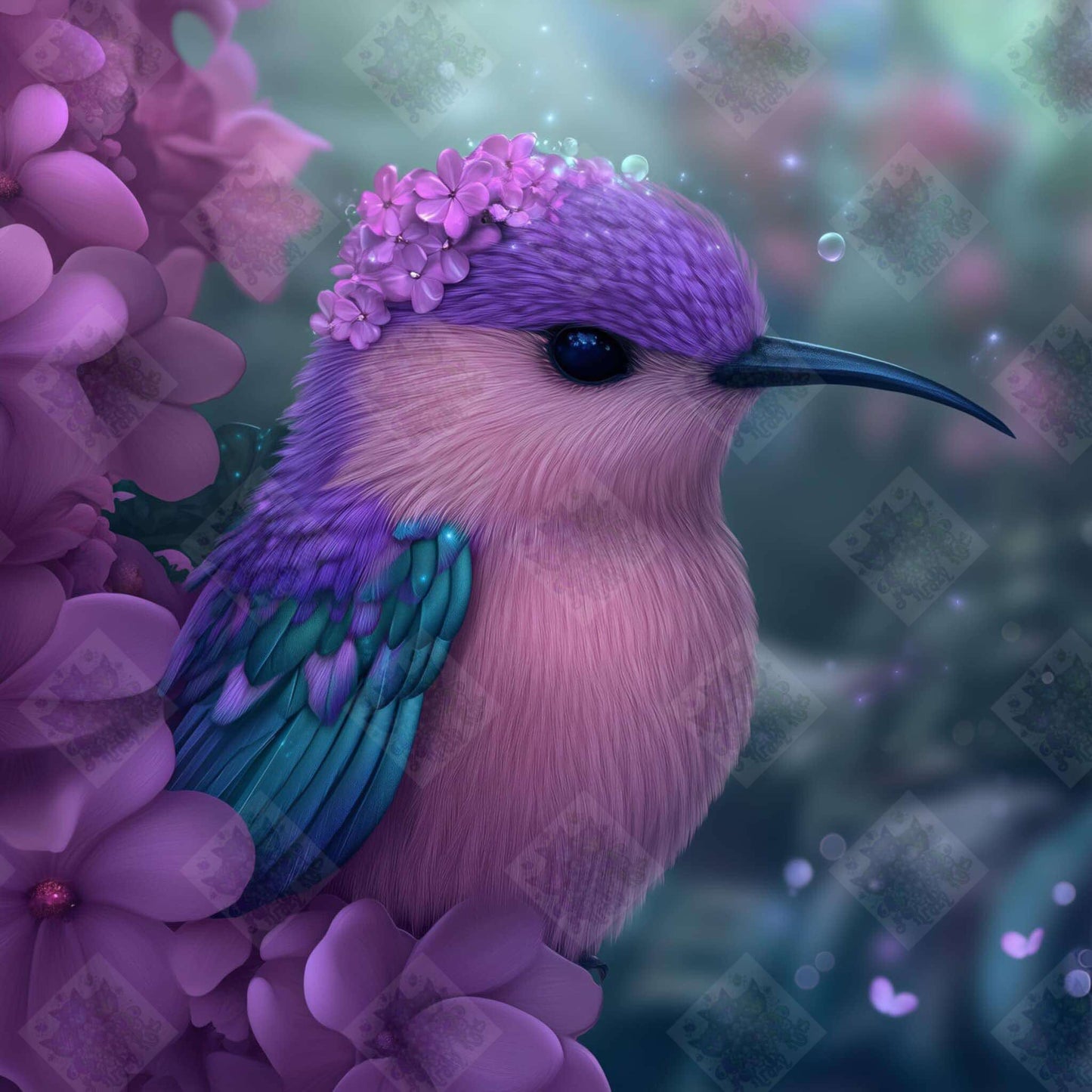 Lilac Hummingbird by Within Honestea