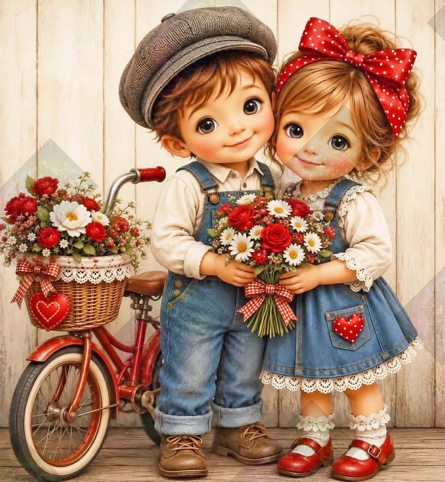 Little Lovebirds & Bicycle Blooms by Theresa Raymer (Starting At 90 Colors)