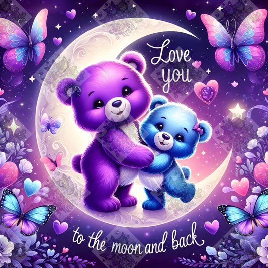 Love You To The Moon & Back by M.E. Divine Arts