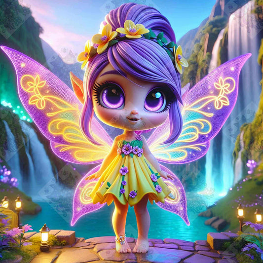 Lunabelle of the Waterfall Glade by Taza Creations