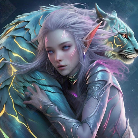 Lunar Huntress and The Cosmic Beast by Cindy Emery