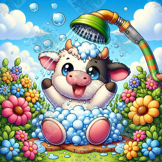 Moo & Bubbles by M.E. Divine Arts