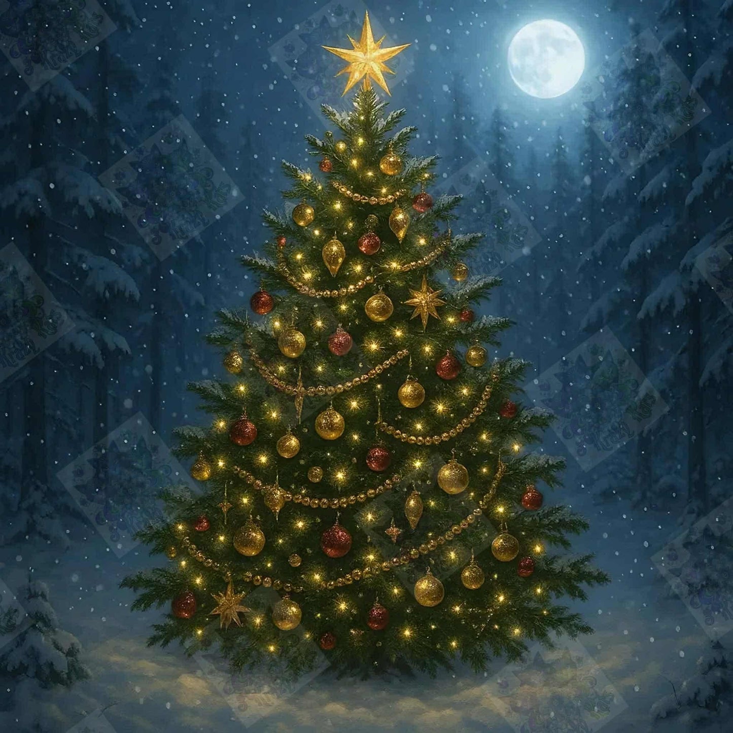 Moonlight Evergreen by M.E. Divine Arts