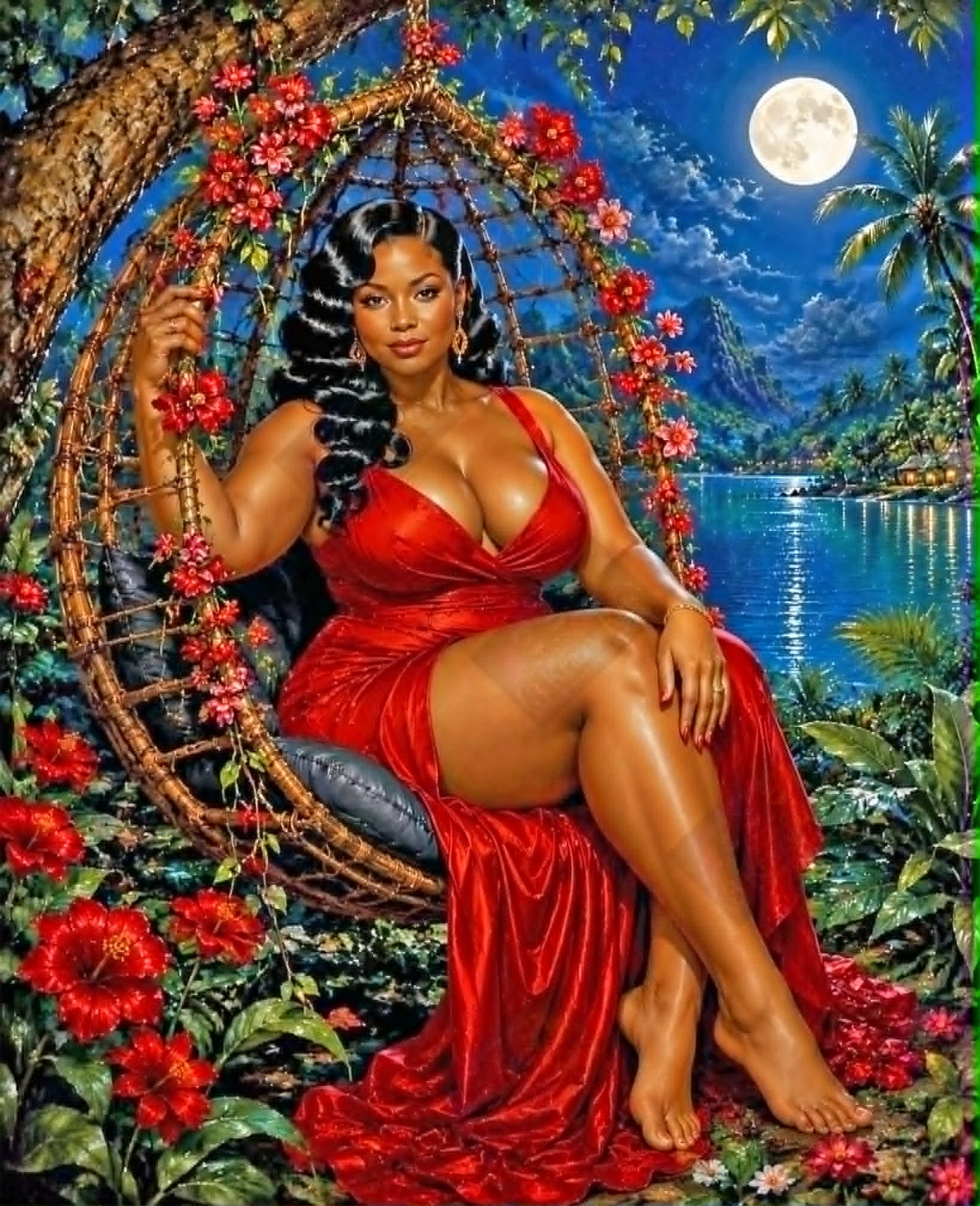 Moonlit Crimson Majesty by M.E. Divine Arts (90 Colors)