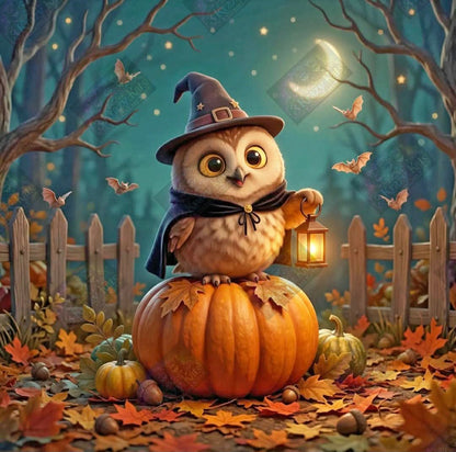 Moonlit Hoot & Harvest by Stellar Designz (Starting At 90 Colors)