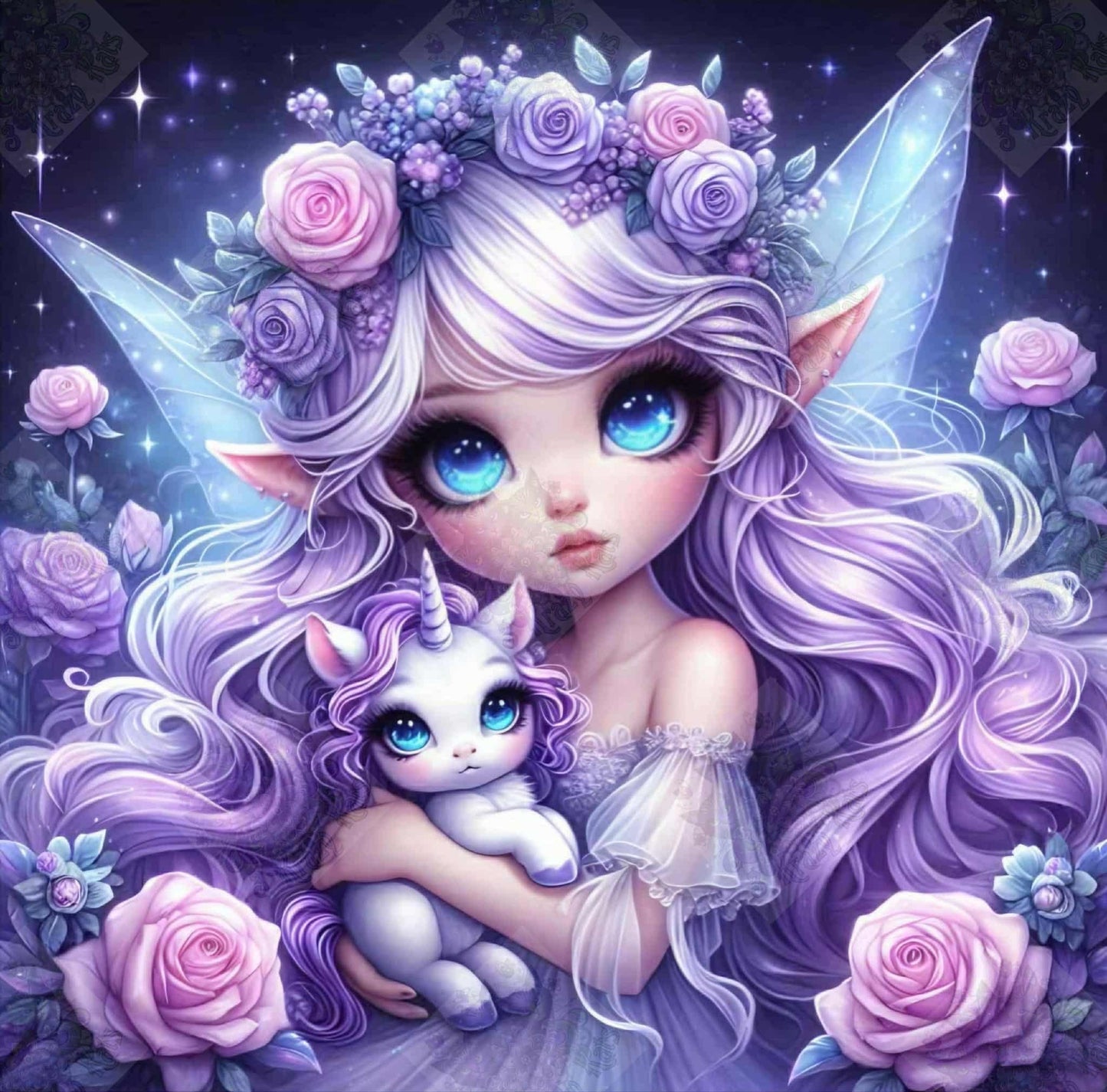 Moonlit Lilac Guardian by Theresa Raymer
