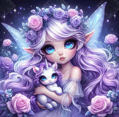 Moonlit Lilac Guardian by Theresa Raymer
