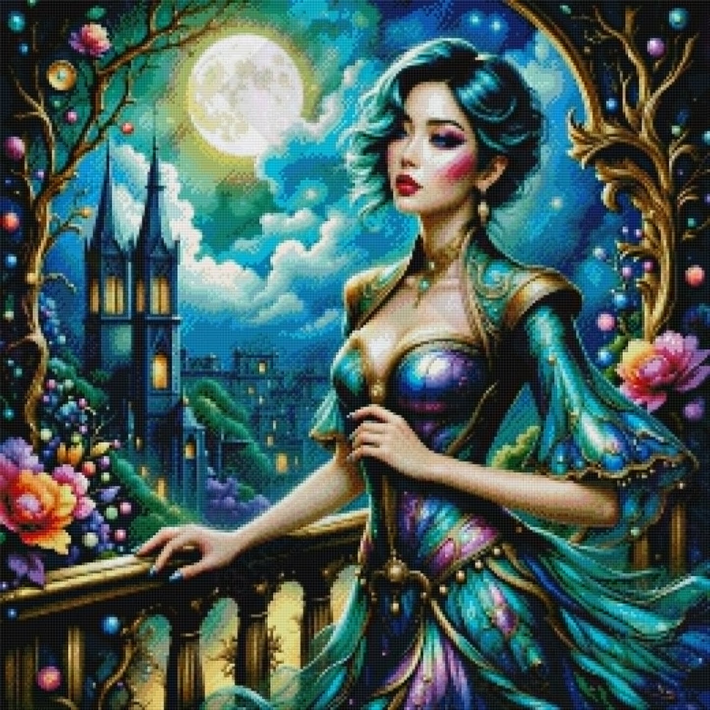 Moonlit Reverie by Cindy Emery (Starting At 100 Colors)