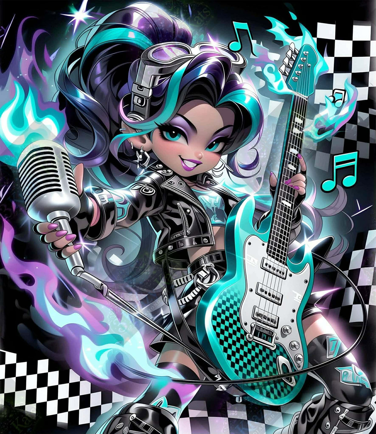 Neon Rebel Rhapsody by Taza Creations (Starting At 90 Colors)