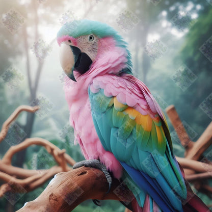 Pastel Parrot by Turtle Designz