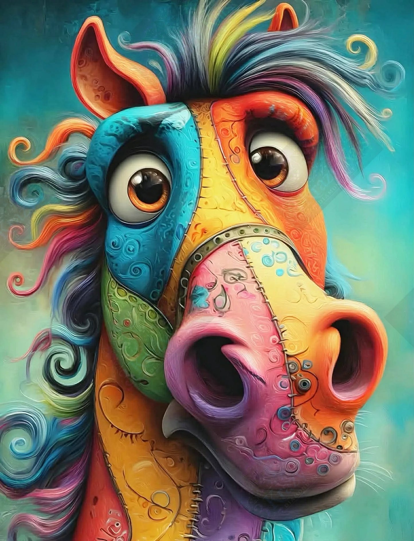 Patchwork Prancer by ChrisP Designs (Starting At 90 Colors)