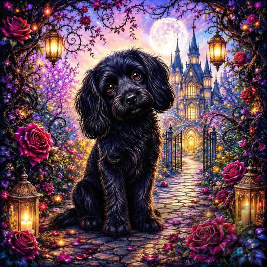 Paws In The Moonlight by Theresa Raymer (Starting At 90 Colors)