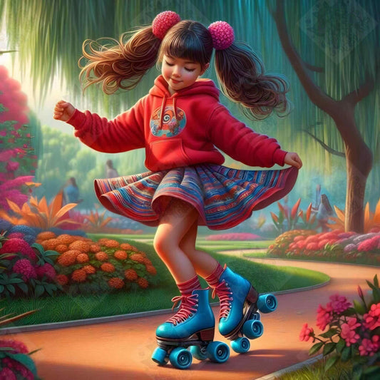 Pigtails & Roller Dreams by M.E. Divine Arts
