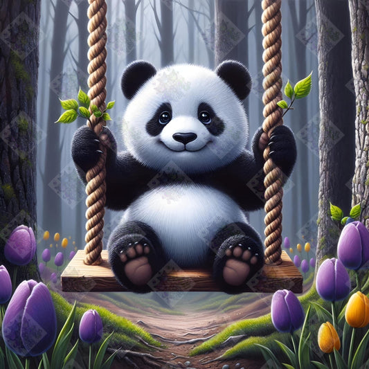 Playful Panda by M.E. Divine Arts