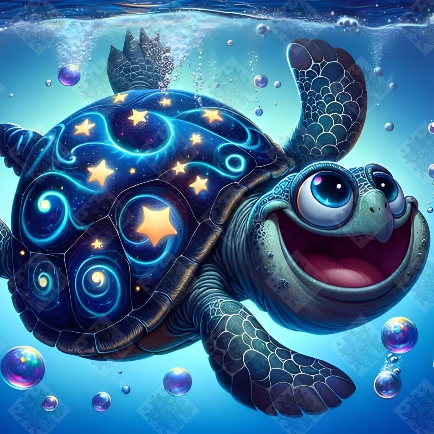 Playful Turtle by Stellar Designz