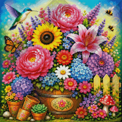 Pollinator Paradise by Theresa Raymer (Starting At 90 Colors)
