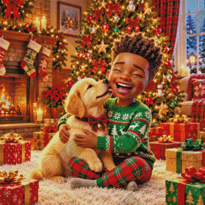 Puppy Kisses & Christmas Wishes by Stellar Designz (Starting At 90 Colors)