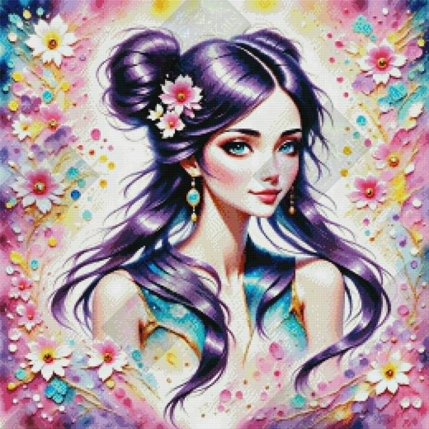 Purple Headed Belle by Cindy Emery (Starting At 90 Colors)